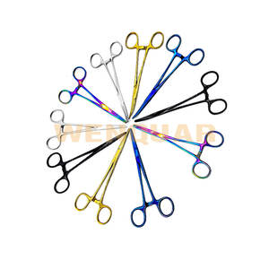 Pinzas Hemostáticas de Acero Inoxidable de Alta Calidad, Pinzas Médicas Multicolores para Control de Hemorragias, Instrumentos Quirúrgicos Manuales Reutilizables - Product Image 2