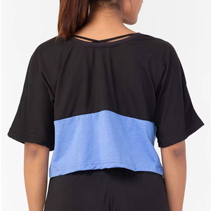 Imprimé patché Style léger femmes haut court t-shirts vente en ligne nouveauté tenue confortable femmes haut court t-shirts - Product Image 5