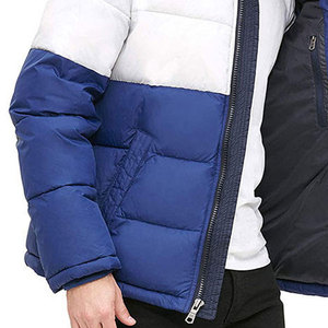 Chaqueta acolchada de ropa de invierno para hombre con patrón de Venta caliente, lona cómoda para exteriores con color sólido personalizado, chaquetas de hombre MOQ bajo - Product Image 6