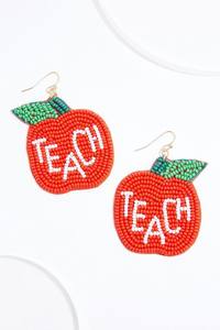 Cuentas de semillas hechas a mano bordadas a mano lindos pendientes de diseño de corazón dos pendientes de diseño de corazón para mujeres y niñas. - Product Image 2