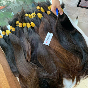 Extensiones de Cabello Humano Virgen de Alta Calidad a Precio de Mayoreo, 100g, 28 Pulgadas, Colores Oscuros, Liso Natural - Product Image 1