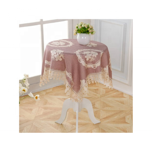 ผ้าปูโต๊ะผ้าฝ้ายปักลายดอกไม้สีขาวย่อยสลายได้ทางชีวภาพขนาด54x72นิ้วแห้งเร็วยั่งยืนเหมาะสำหรับงานแต่งงาน - Product Image 3