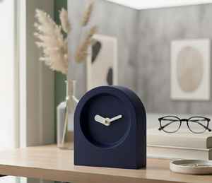 The CRAFT EXIM Luxury Natural Marble Art Deco Quartz Battery Operated <b>Desk</b> <b>Clock</b> Handcrafted Home Office Timepiece Decor - Product Image 6