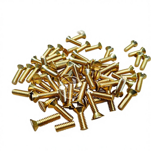 Tornillo de máquina de cabeza plana ranurada de latón macizo DIN963 M3-M16 - Product Image 1