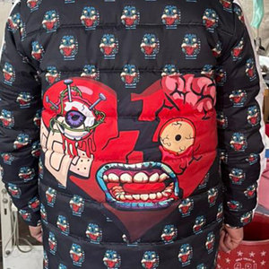 Chaqueta acolchada gruesa de invierno personalizada de alta calidad para hombre, cálida de peso pesado con cuello con capucha, diseño impreso - Product Image 6