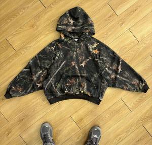 Sudaderas con capucha orgánicas personalizadas con lavado ácido informales para hombre, sólidas 100% básicas de algodón, el mejor precio al por mayor para la temporada de invierno, con capucha teñida lisa - Product Image 5