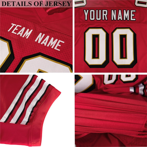 Último diseño de sublimación personalizada fútbol americano Jersey / OEM al por mayor cantidad a granel de talla grande fútbol americano Jersey - Product Image 4