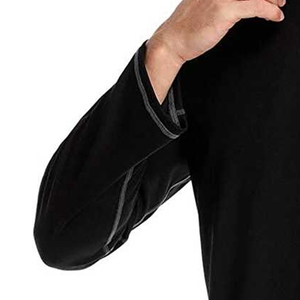 Protector de sarpullido de manga larga para hombre de color sólido, Spandex/poliéster, transpirable y ecológico, ropa deportiva de secado rápido, opciones personalizables - Product Image 6