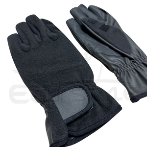 Gants d'hiver noirs chauds en polaire polaire véritable cuir compatibles avec les écrans tactiles personnalisables en gros OEM Gants d'extérieur pour hommes - Product Image 3
