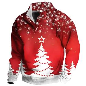 Sweat-shirts de Noël moches personnalisés en coton 100% pour l'hiver, sublimation thermique, fermeture éclair intégrale, respirant et à séchage rapide - Product Image 6