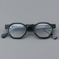 Lunettes rondes vintage, montures en acétate épais de qualité supérieure pour adultes, utilisation extérieure écologique avec un design artistique remarquable