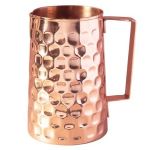 Jarra de Agua de Cobre Puro de Gran Capacidad con Asa, Ecológica, Sublimada, Beneficios Ayurvédicos para la Salud, para Oficina, Hogar y Uso en Exteriores - Product Image 1