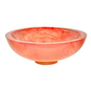 Tazón decorativo de resina epoxi de color melocotón hecho a mano con acabado brillante para centro de mesa, decoración del hogar o exhibición de frutas - Product Image 2