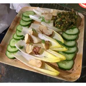 Tienphong vente en gros 2024 nouvelle grande quantité carré feuille de palmier assiettes cuisine salle à manger fête vaisselle jetable vaisselle - Product Image 4