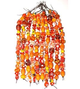 Cuentas de vidrio de varias formas para la fabricación y decoración de joyas, hebras de cuentas de trabajo de lámpara de patrón redondo - Product Image 6