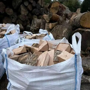 Leña seca al horno en bolsas Leña seca al horno de alta calidad, troncos de leña de roble y haya a la venta - Product Image 1
