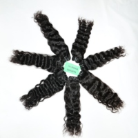 Extensions de cheveux naturels noirs, alignés dans le sens des cuticules, vierges, indiens, Remy, ondulés, en mèches, non traités chimiquement, cheveux humains