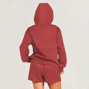 ชุดเสื้อมีฮู้ดสำหรับผู้หญิงชุดเสื้อมีฮู้ดสีทึบดีไซน์ใหม่ - Product Image 3