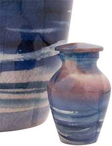 Fabricant indien d'urnes de crémation de souvenir de collection de créateurs en aluminium 100% - Product Image 2