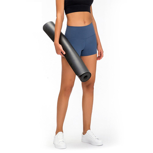 MONO RIDER Wholesale Custom Mid Waist <b>Tummy</b> <b>Control</b> Breathable Workout Yoga Shorts for Women Casual Biker Shorts Pockets 100% - Product Image 5