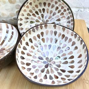 Cuenco de cáscara de coco ecológico de alta calidad con incrustaciones pulidas Vintage multiusos MP DECOR gran oferta cuencos - Product Image 6