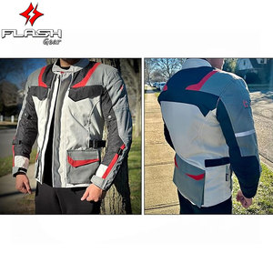 Hommes moto moto 3/4 Cordura Textile imperméable blindé veste de protection équipement d'équitation CE approuvé épaule - Product Image 4