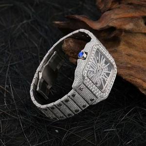 Reloj Mecánico Miyota de Lujo y Elegante, Estilo Hip Hop, con Diamantes Moissanite de Claridad VVS, Esfera de Cristal, Edición Limitada Icedout - Product Image 5