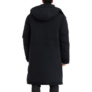 2026 OEM Heavy Best Bubble Long Hooded Black <b>Longline</b> Parka <b>Coat</b> Custom <b>Men</b> Shiny <b>Puffer</b> Jacket for <b>Men</b> Comfortable New Design - Product Image 3