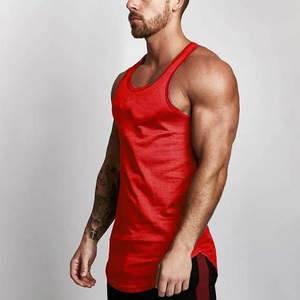 High Quality Ribbed 290 GSM Cotton Men's Gym Tank <b>Tops</b> Breathable <b>Black</b> Gray Singlets Factory Wholesale Knitted Tank <b>Tops</b> - Product Image 6