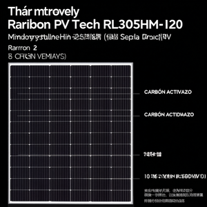 แผงโซลาร์เซลล์แบบโมโนคริสตัลไลน์ Rarlon PV Tech RL365HM-120 120W แบบฮาล์ฟเซลล์ 18V เซลล์ขนาด 210 มม. โครงอะลูมิเนียม - Product Image 2