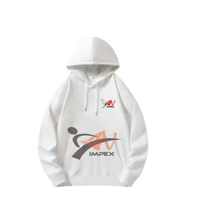 Sudadera con capucha personalizada de alta calidad OEM para hombre, sudadera de lana de invierno de algodón de gran tamaño con logotipo bordado y capucha - Product Image 4