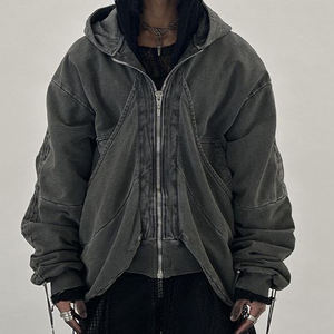 Sweat à capuche surdimensionné super doux pour hommes et femmes sweat à capuche lavé à l'acide sweat-shirt lourd à la mode pour hommes sweats à capuche pour femmes - Product Image 3