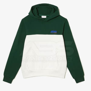 Personnalisable surdimensionné hommes 100% coton hiver pulls à capuche Style de rue solide sweats à capuche contraste de couleur pour les achats en vrac - Product Image 1