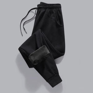 OEM broderie personnalisée impression logo conception velours épaissi pantalons décontractés hommes pantalons de survêtement sarouel ample grande taille pantalons de sport - Product Image 3