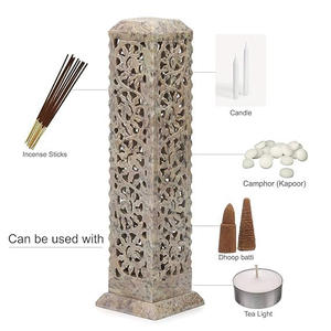 Indian Exporter Top Quality Marble Soapstone <b>Incense</b> Burner Handcrafted Fragrance <b>Stick</b> <b>Holder</b> for Home and Temple Decorations - Product Image 2