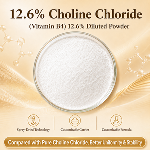 Cloruro de Colina en Polvo de Grado Alimenticio Secado por Aspersión 12.6% CAS 67-48-1 <span class=keywords><strong>Vitamina</strong></span> <span class=keywords><strong>B4</strong></span> a Granel Materia Prima para Fabricación por Contrato - Product Image 1