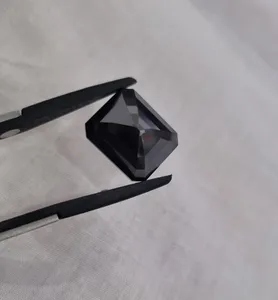 Diamante de moissanita con forma de Esmeralda negra, fabricación de corte excelente para colgante de moissanita y joyería personalizada, joyería HipHop - Product Image 6