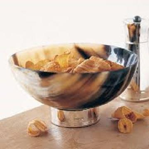 Tazón para servir de cuerno de buey genuino ecológico Cuerno natural multiartesanal utilizado para afeitado de espuma de Palma por Crescent Crafts - Product Image 6