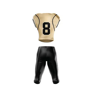 Uniforme de football américain pour hommes de haute qualité 100% polyester, respirant et respectueux de l'environnement - Product Image 2