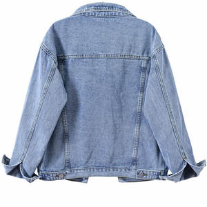 Chaqueta Vaquera de Alta Calidad para Mujer, Ropa de Invierno, Manga Larga, Cuello Camisero, Bolsillo en el Pecho - Product Image 2