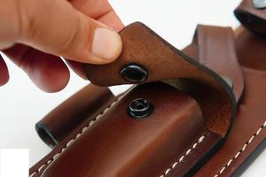 Étui de ceinture pour couteau fixe en acier au carbone durable, imperméable, en cuir de qualité supérieure, fabriqué à la main, pour la chasse, le camping, fabricant OEM - Product Image 2