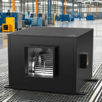 Ventilador de Extracción de Acero Inoxidable de Alto Rendimiento 6000 M/h, 3 Velocidades Ajustables, Amplia Entrada de Aire, 220-245V AC, para Restaurantes al Aire Libre