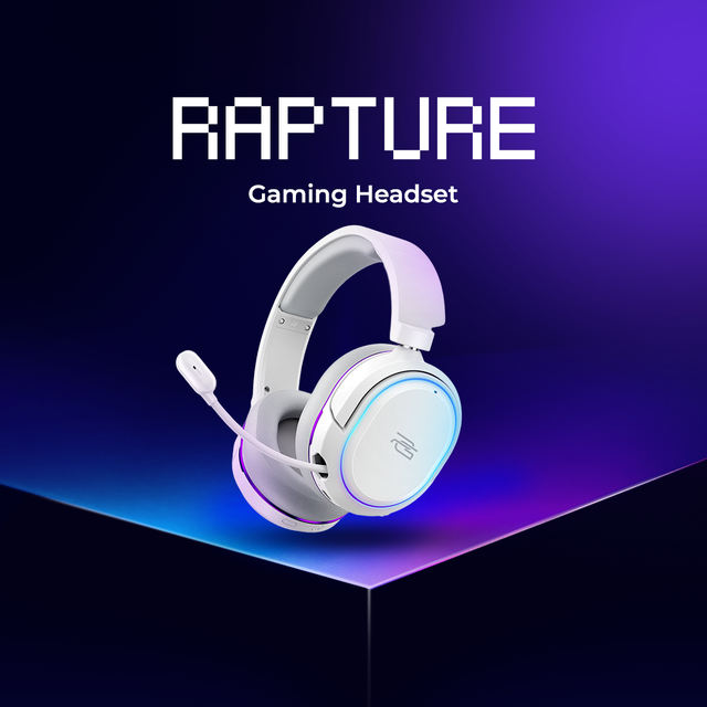 Wireless Headset Proove Gaming Rapture for PC, PS4, PS5, Phone Android/IOS. Video Game Headset Metal Bass Gaming Headphone
