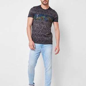 Top vente en gros qualité coton été t-shirts hommes couleur unie conception o-cou T-Shirts décontracté classique vêtements pour hommes hauts T-Shirt - Product Image 3