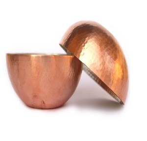 Juego de cuenco martillado de cobre para servir, vajilla clásica hecha a mano de lujo, cuenco para servir alimentos, cuenco para servir de forma redonda económico - Product Image 6