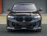 Alerón Delantero, Difusor Trasero, Faldones Laterales, Alerón Trasero/Techo y Rejilla de Fibra de Carbono Estilo S de Alta Calidad para BMW X6 G06 Lci 2024+