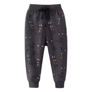 Pantalon de survêtement confortable en coton éponge français pour enfants Style droit décontracté avec logo brodé pour le sport pour garçons - Product Image 6