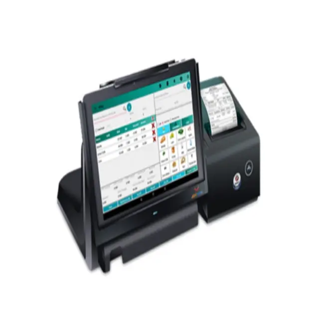 Tela dupla toque tudo em uma máquina do sistema da posição, registrar dinheiro da posição com scanner 2d da impressora