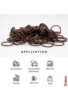 Katon FKM O Rings JIS P15 2,4mm x 15mm x 19,8mm ORV Brown 75 Shore A Seals Productos - Product Image 4