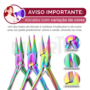 Alicates de punta de cadena de acero de alta calidad de la serie Chroma, equipo de herramientas de joyería de alta calificación multicolor de titanio arcoíris al mejor precio - Product Image 3